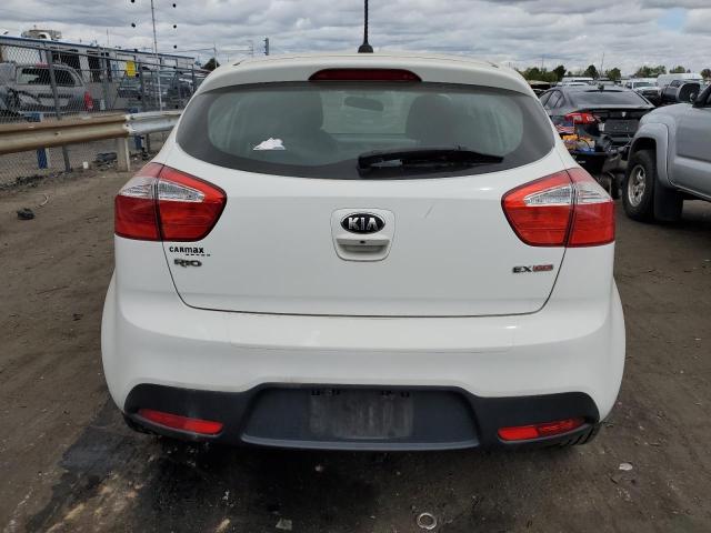 KNADN5A32D6229367 - 2013 KIA RIO EX WHITE photo 6