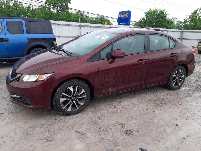 19XFB2F87DE050081 - 2013 HONDA CIVIC EX MAROON photo 1