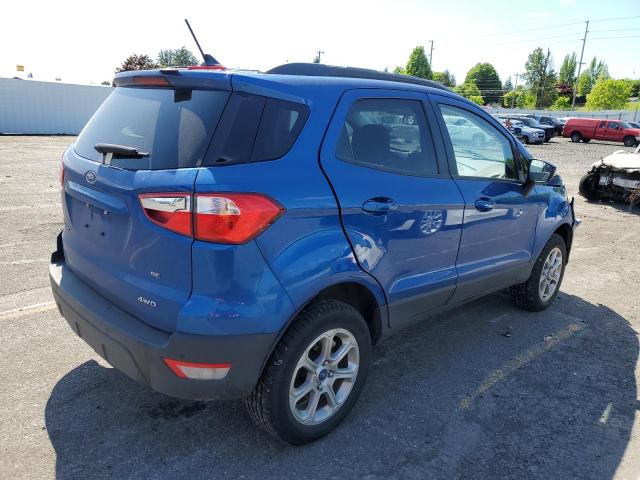 MAJ6S3GL9MC423966 - 2021 FORD ECOSPORT SE BLUE photo 3