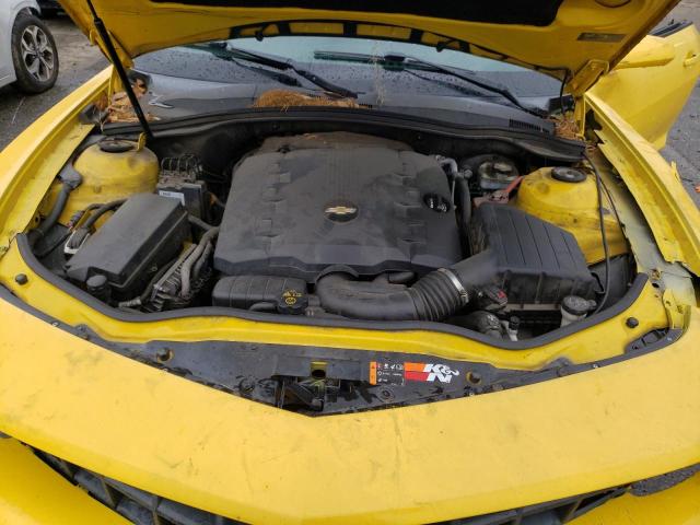 2G1FB1E37C9201023 - 2012 CHEVROLET CAMARO LT YELLOW photo 11