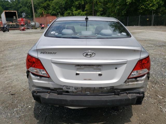 KMHCT4AE6EU637461 - 2014 HYUNDAI ACCENT GLS SILVER photo 6