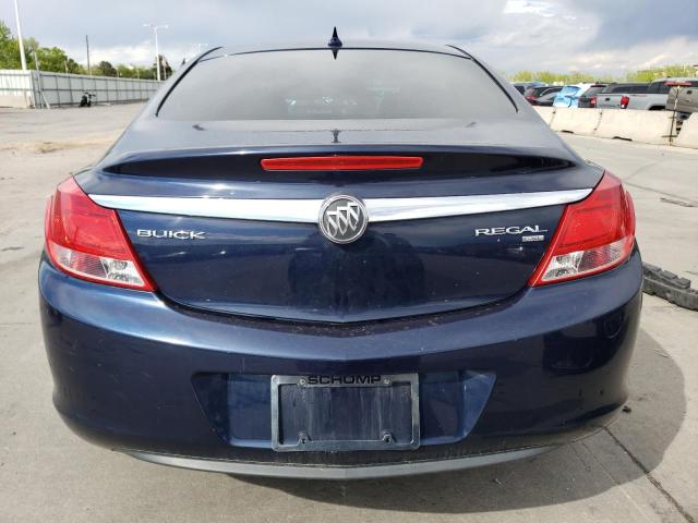 2G4GN5EC9B9196931 - 2011 BUICK REGAL CXL BLUE photo 6