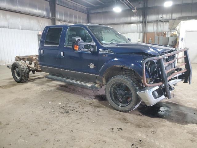 1FT8W3BT0BEC85864 - 2011 FORD F350 SUPER DUTY BLUE photo 4