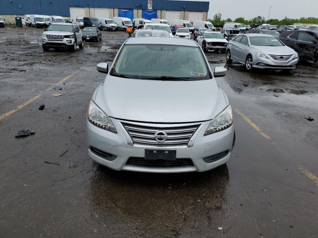 3N1AB7AP5FY234607 - 2015 NISSAN SENTRA S SILVER photo 5