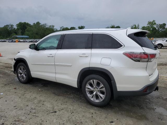 5TDKKRFH0FS109391 - 2015 TOYOTA HIGHLANDER XLE WHITE photo 2