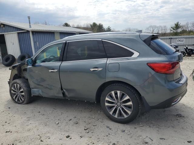 5FRYD4H49GB037158 - 2016 ACURA MDX TECHNOLOGY GRAY photo 2