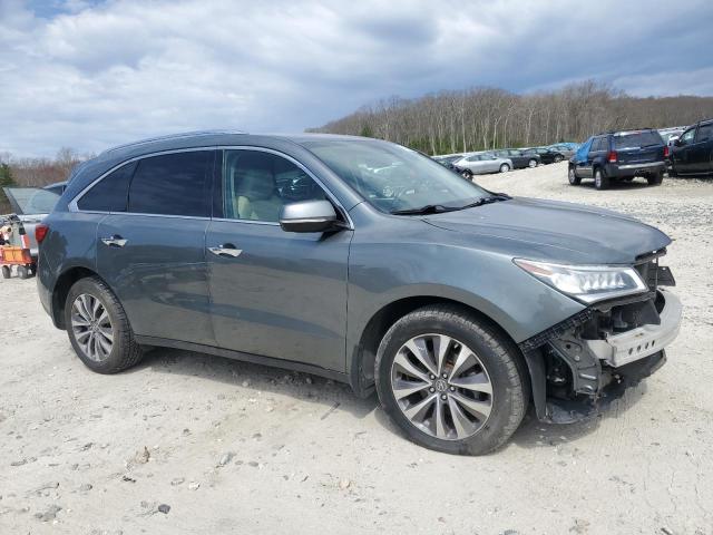 5FRYD4H49GB037158 - 2016 ACURA MDX TECHNOLOGY GRAY photo 4