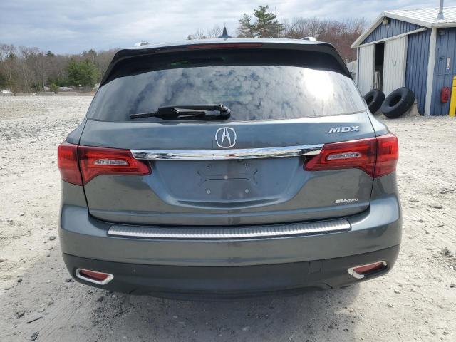5FRYD4H49GB037158 - 2016 ACURA MDX TECHNOLOGY GRAY photo 6