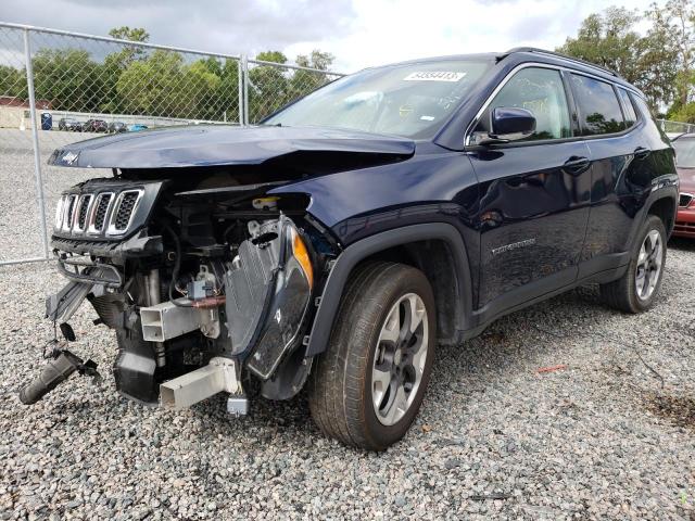 3C4NJDCB5LT221298 - 2020 JEEP COMPASS LIMITED BLUE photo 1