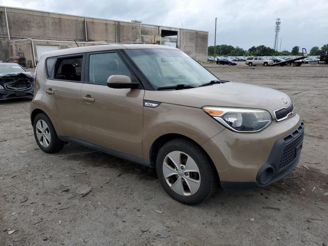 KNDJN2A27F7145974 - 2015 KIA SOUL BROWN photo 4