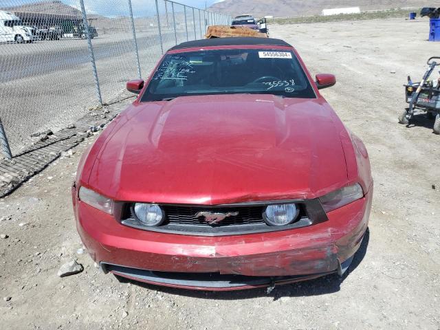 1ZVBP8FF2B5142156 - 2011 FORD MUSTANG GT RED photo 5