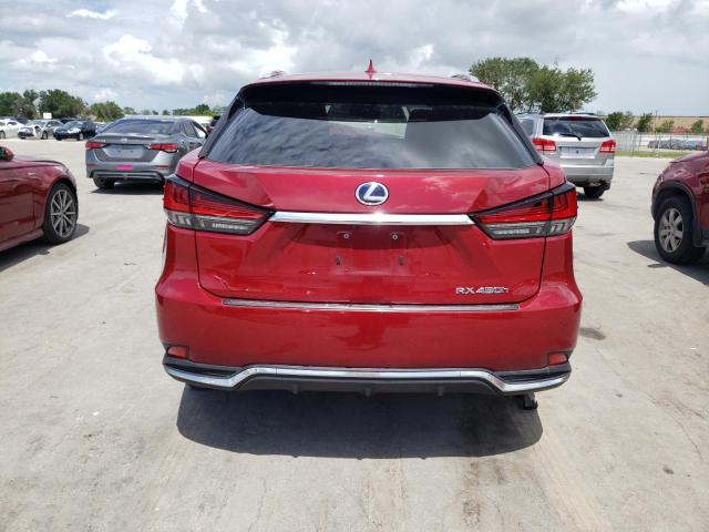 2T2JGMDAXLC047634 - 2020 LEXUS RX 450H RED photo 6