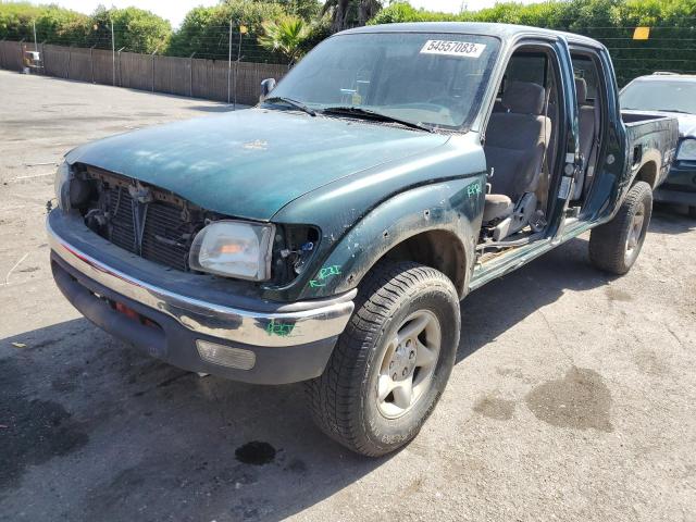 5TEGN92N41Z741198 - 2001 TOYOTA TACOMA DOUBLE CAB PRERUNNER GREEN photo 1