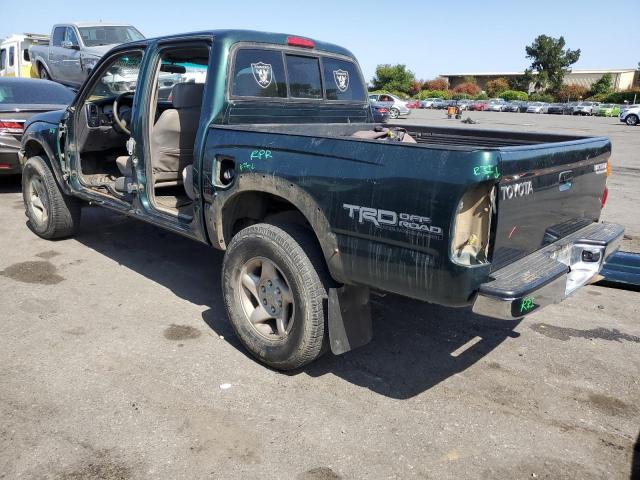 5TEGN92N41Z741198 - 2001 TOYOTA TACOMA DOUBLE CAB PRERUNNER GREEN photo 2