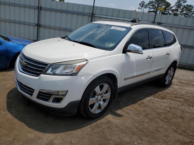 1GNKVJKD2EJ159918 - 2014 CHEVROLET TRAVERSE LTZ WHITE photo 1