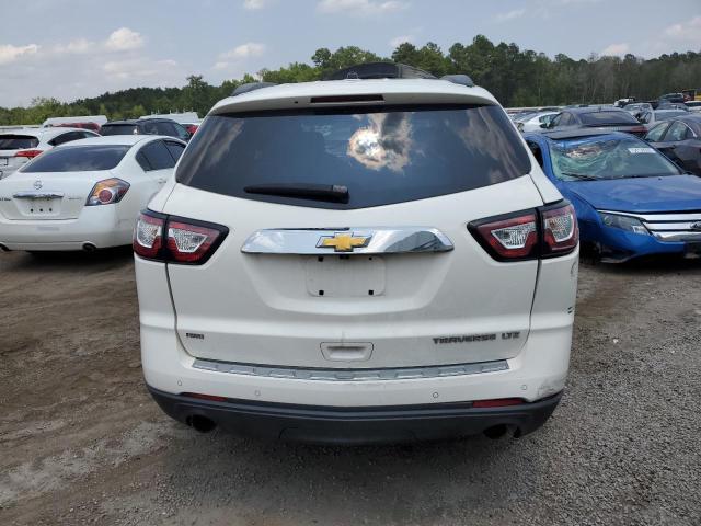 1GNKVJKD2EJ159918 - 2014 CHEVROLET TRAVERSE LTZ WHITE photo 6