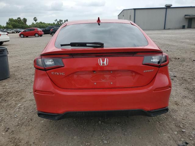 19XFL2H8XSE002209 - 2025 HONDA CIVIC SPORT RED photo 6