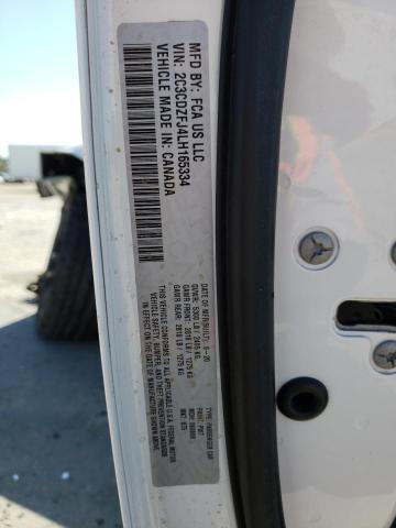 2C3CDZFJ4LH165334 - 2020 DODGE CHALLENGER R/T SCAT PACK WHITE photo 12