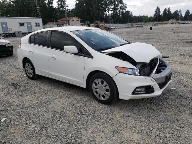 JHMZE2H37ES003166 - 2014 HONDA INSIGHT WHITE photo 4