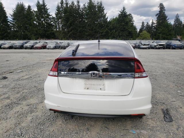 JHMZE2H37ES003166 - 2014 HONDA INSIGHT WHITE photo 6