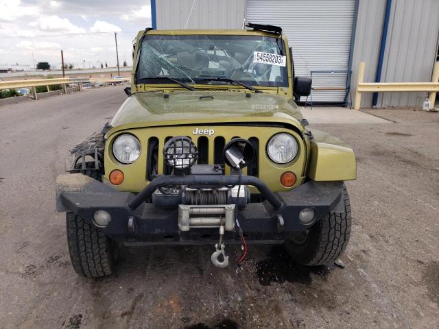 1J4GA59187L137954 - 2007 JEEP WRANGLER SAHARA GREEN photo 5