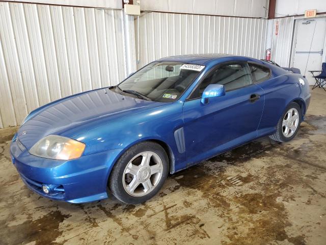 KMHHM65DX4U136491 - 2004 HYUNDAI TIBURON BLUE photo 1