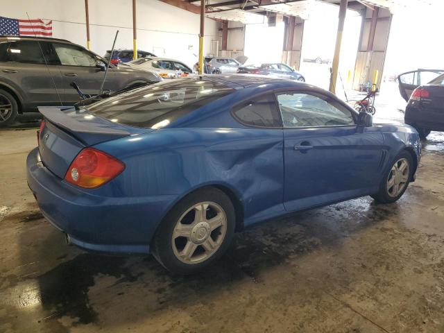 KMHHM65DX4U136491 - 2004 HYUNDAI TIBURON BLUE photo 3