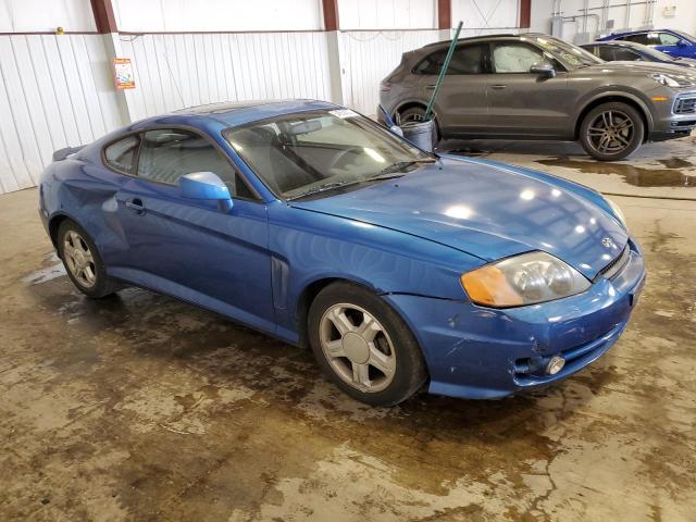 KMHHM65DX4U136491 - 2004 HYUNDAI TIBURON BLUE photo 4