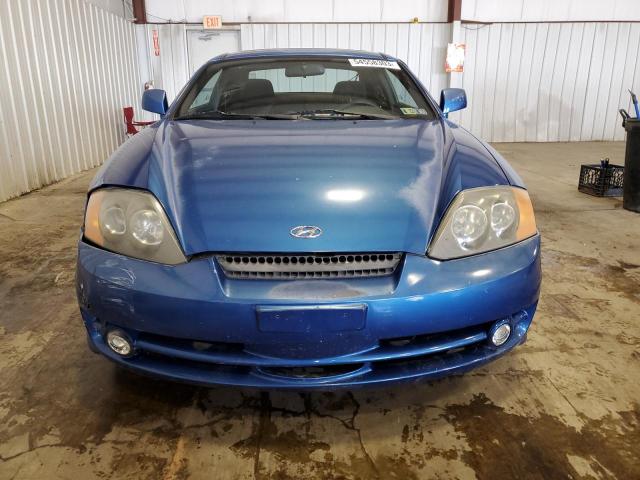 KMHHM65DX4U136491 - 2004 HYUNDAI TIBURON BLUE photo 5