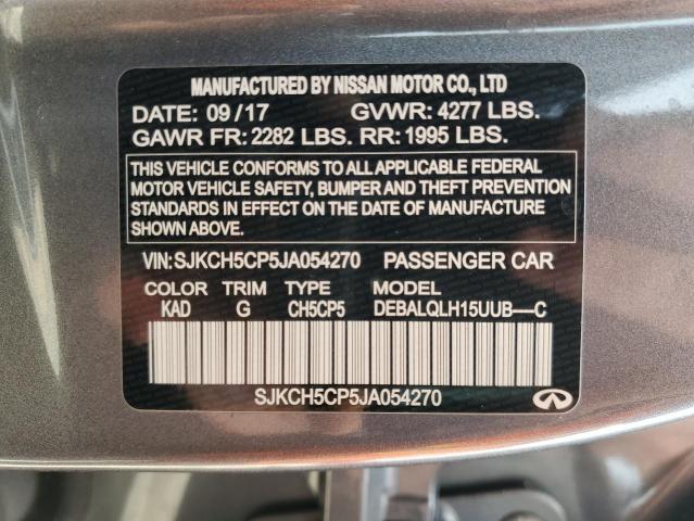 SJKCH5CP5JA054270 - 2018 INFINITI QX30 BASE Silber Foto 12