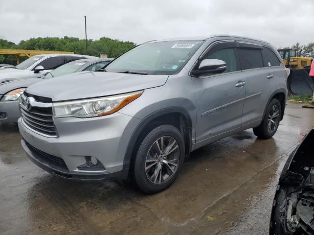 5TDJKRFH9GS331523 - 2016 TOYOTA HIGHLANDER XLE SILVER photo 1
