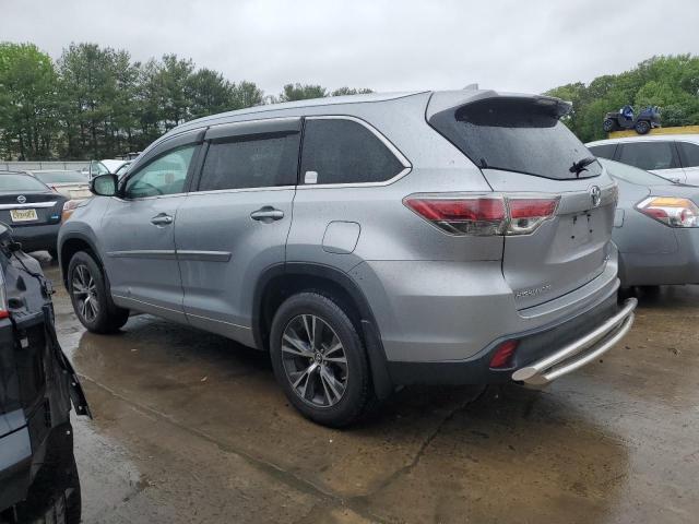 5TDJKRFH9GS331523 - 2016 TOYOTA HIGHLANDER XLE SILVER photo 2