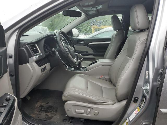 5TDJKRFH9GS331523 - 2016 TOYOTA HIGHLANDER XLE SILVER photo 7