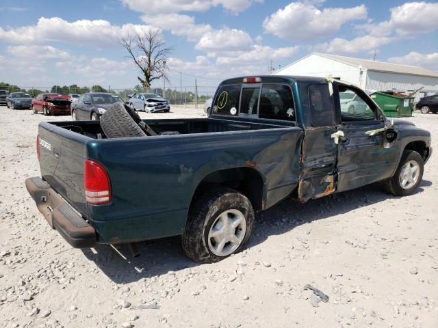 1B7GL22X6WS666241 - 1998 DODGE DAKOTA GREEN photo 3