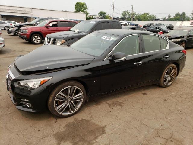 JN1BV7ARXEM681612 - 2014 INFINITI Q50 BASE BLACK photo 1