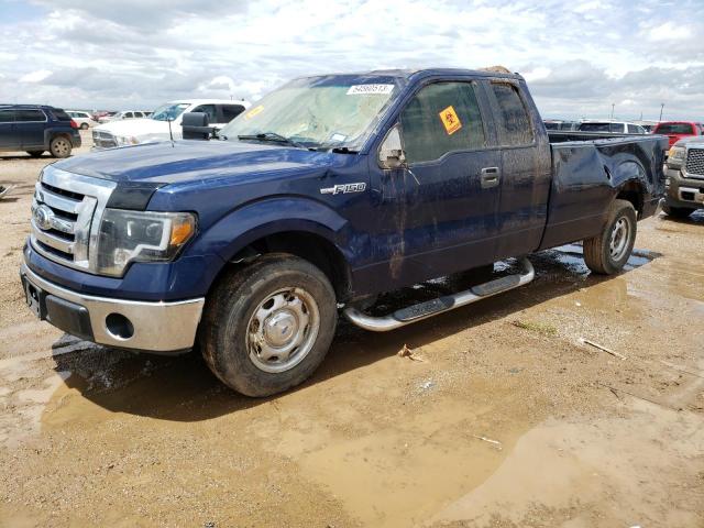 1FTVX1CV0AKE61090 - 2010 FORD F150 SUPER CAB BLUE photo 1