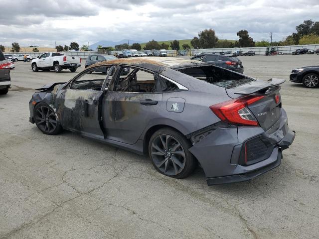 19XFC2F81KE207257 - 2019 HONDA CIVIC SPORT GRAY photo 2