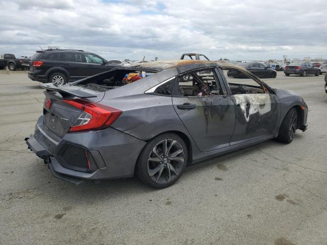 19XFC2F81KE207257 - 2019 HONDA CIVIC SPORT GRAY photo 3