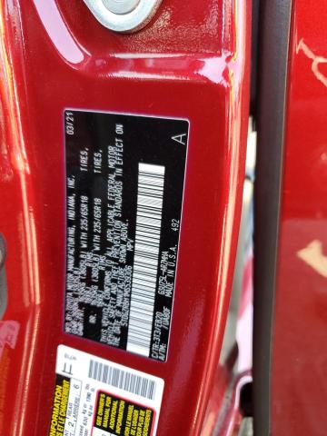 5TDGZRBH1MS539306 - 2021 TOYOTA HIGHLANDER XLE Կարմիր լուսանկար 13