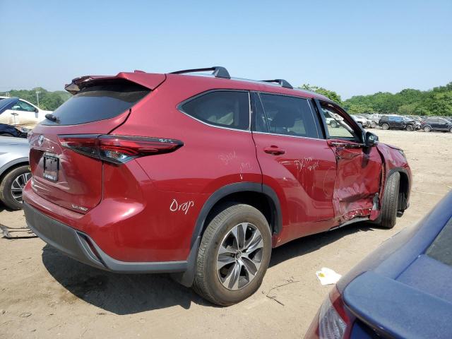 5TDGZRBH1MS539306 - 2021 TOYOTA HIGHLANDER XLE Կարմիր լուսանկար 3