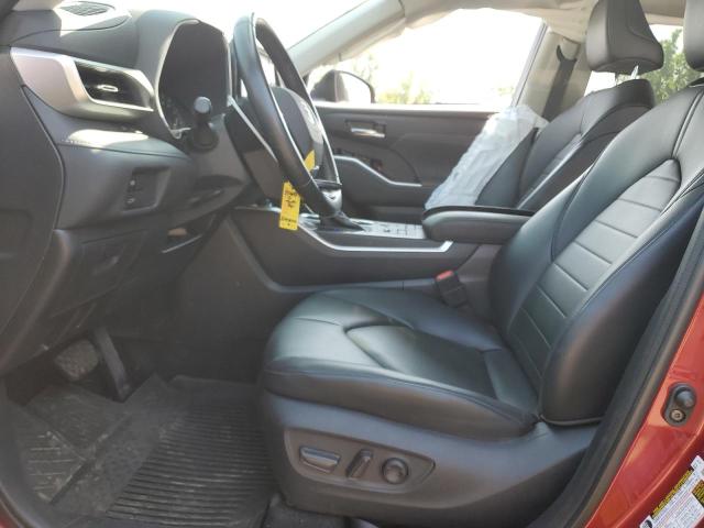 5TDGZRBH1MS539306 - 2021 TOYOTA HIGHLANDER XLE Կարմիր լուսանկար 7