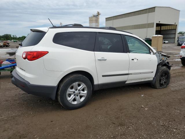 1GNKRFED7BJ255519 - 2011 CHEVROLET TRAVERSE LS WHITE photo 3