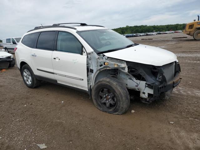 1GNKRFED7BJ255519 - 2011 CHEVROLET TRAVERSE LS WHITE photo 4