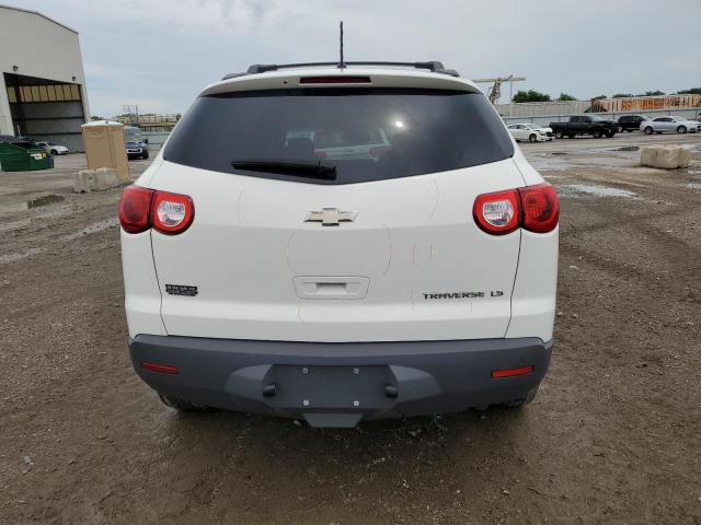 1GNKRFED7BJ255519 - 2011 CHEVROLET TRAVERSE LS WHITE photo 6