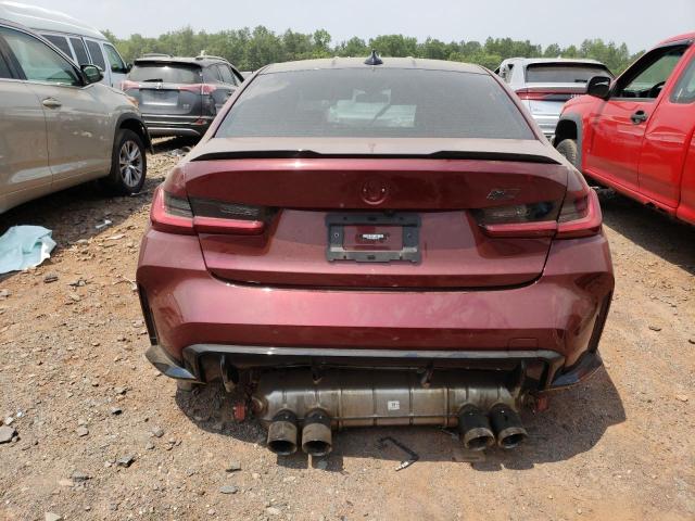 WBS43AY07NFN09759 - 2022 BMW M3 COMPETITION BURGUNDY photo 6