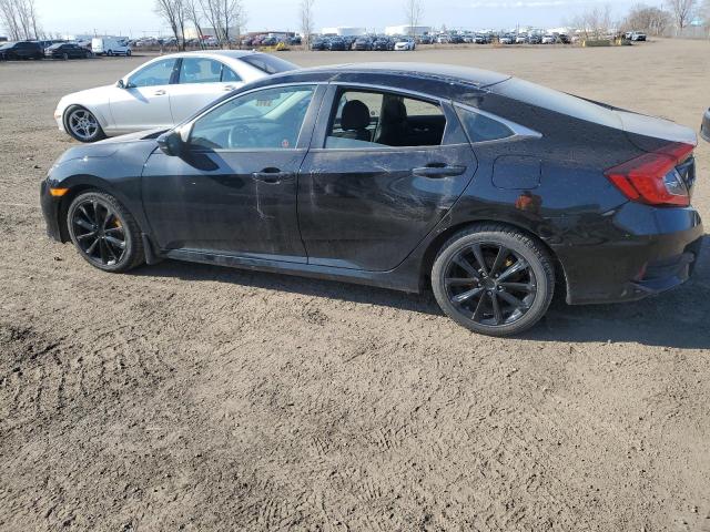 2HGFC2F86HH036942 - 2017 HONDA CIVIC EX BLACK photo 2