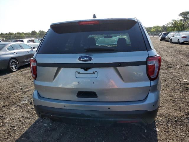 1FM5K8AR6JGC76845 - 2018 FORD EXPLORER POLICE INTERCEPTOR SILVER photo 6