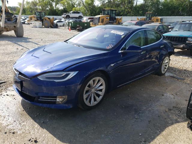 5YJSA1E21HF210741 - 2017 TESLA MODEL S 蓝色 照片 1