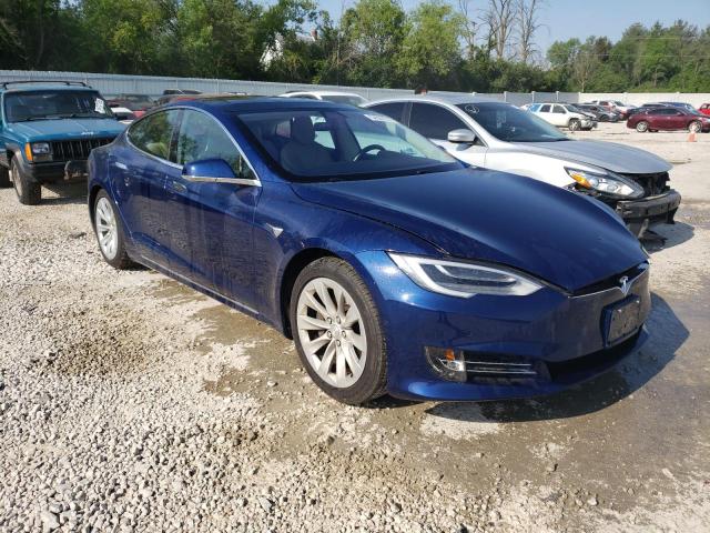 5YJSA1E21HF210741 - 2017 TESLA MODEL S 蓝色 照片 4