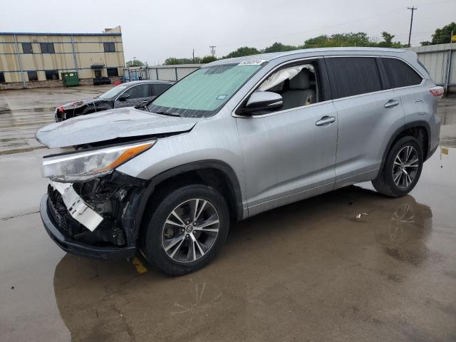 5TDKKRFH6GS507271 - 2016 TOYOTA HIGHLANDER XLE SILVER photo 1